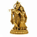 Brass Radha Krishna Murti – Handcrafted Pair Idol | Home Mandir & Gift